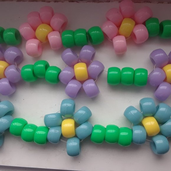 Bead necklaces flower shape - Picture 5 of 5